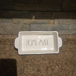Rae Dunn 'Home Made' Ceramic Loaf Pan